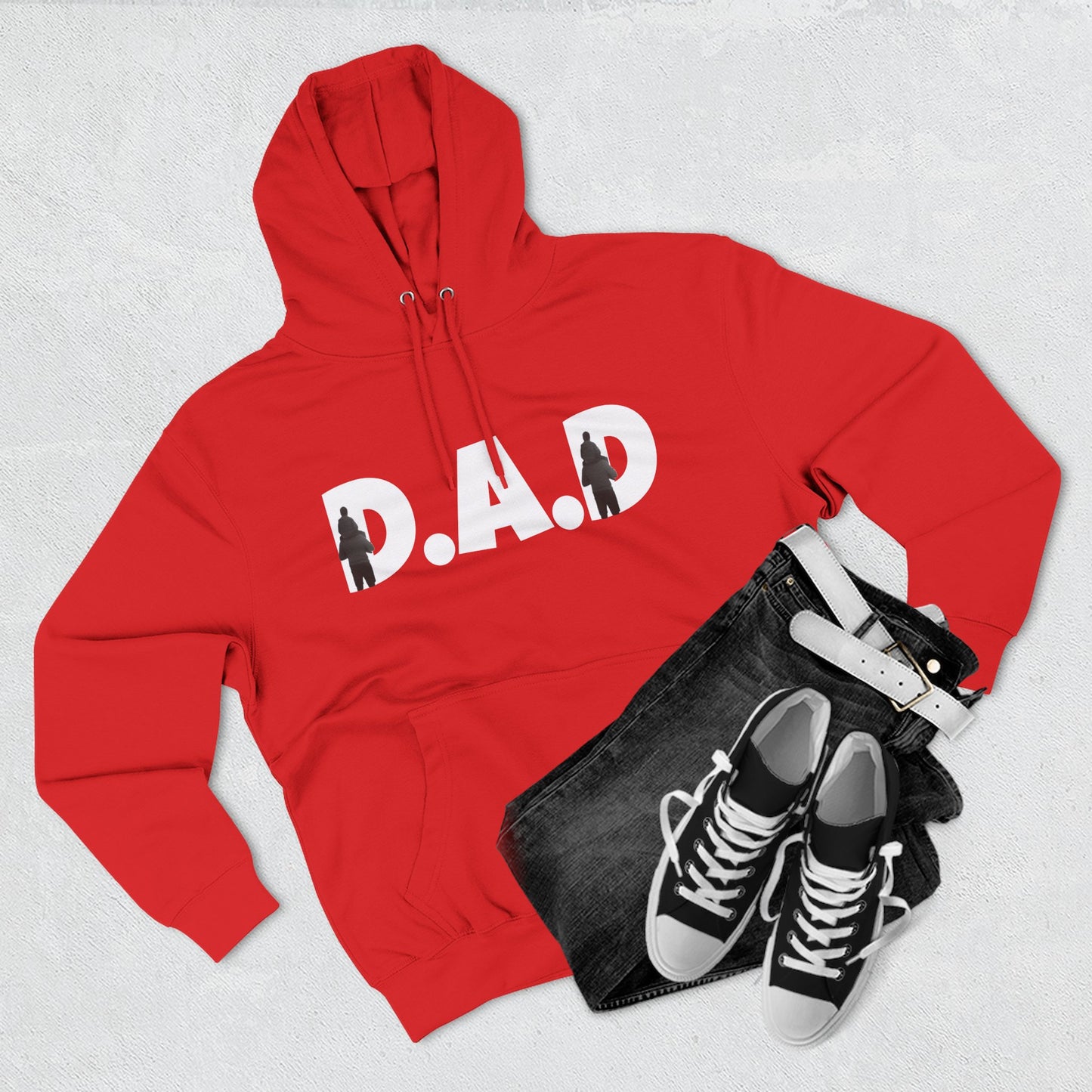 Three-Panel Fleece Hoodie