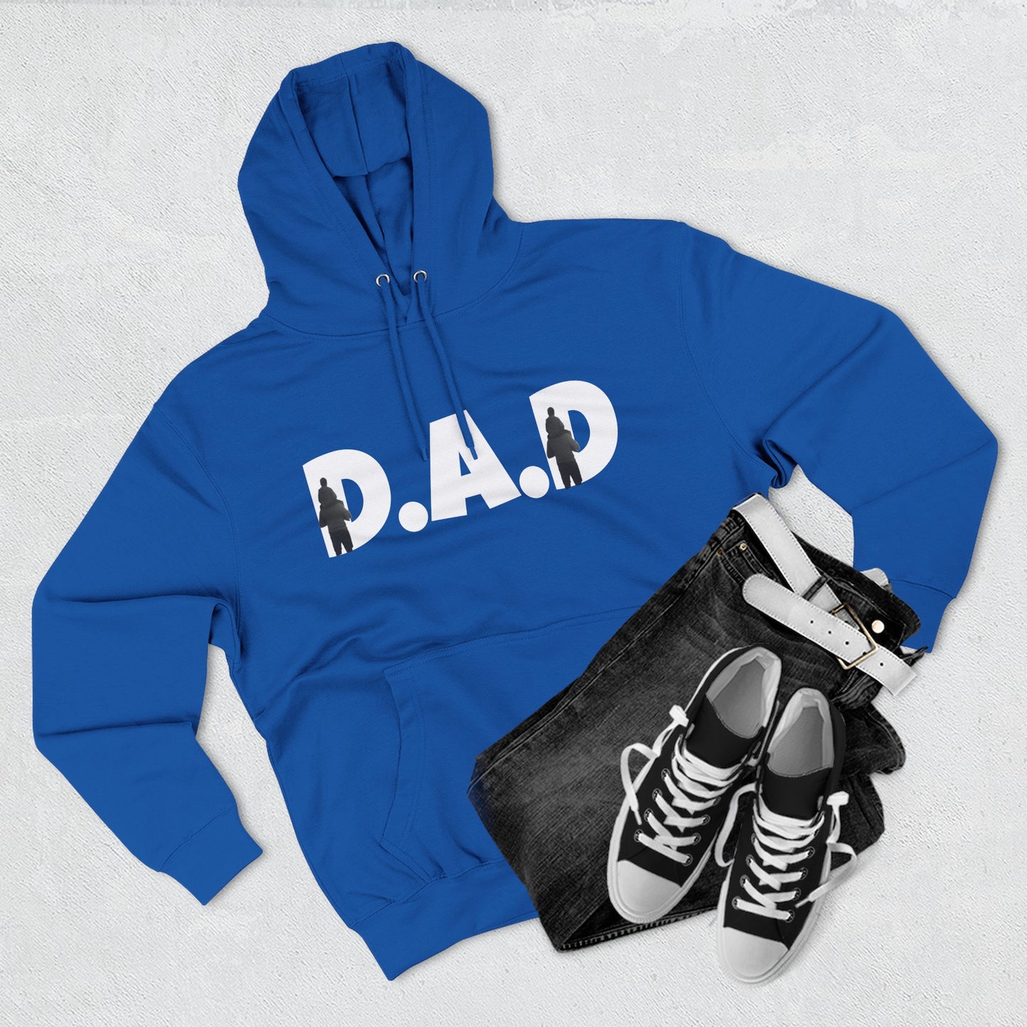 Three-Panel Fleece Hoodie