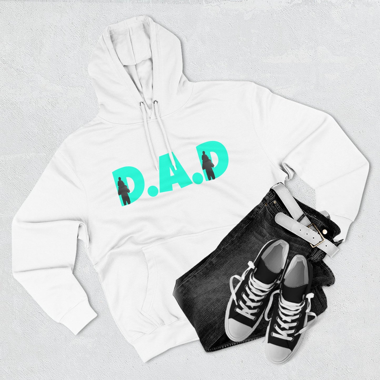 Three-Panel Fleece Hoodie