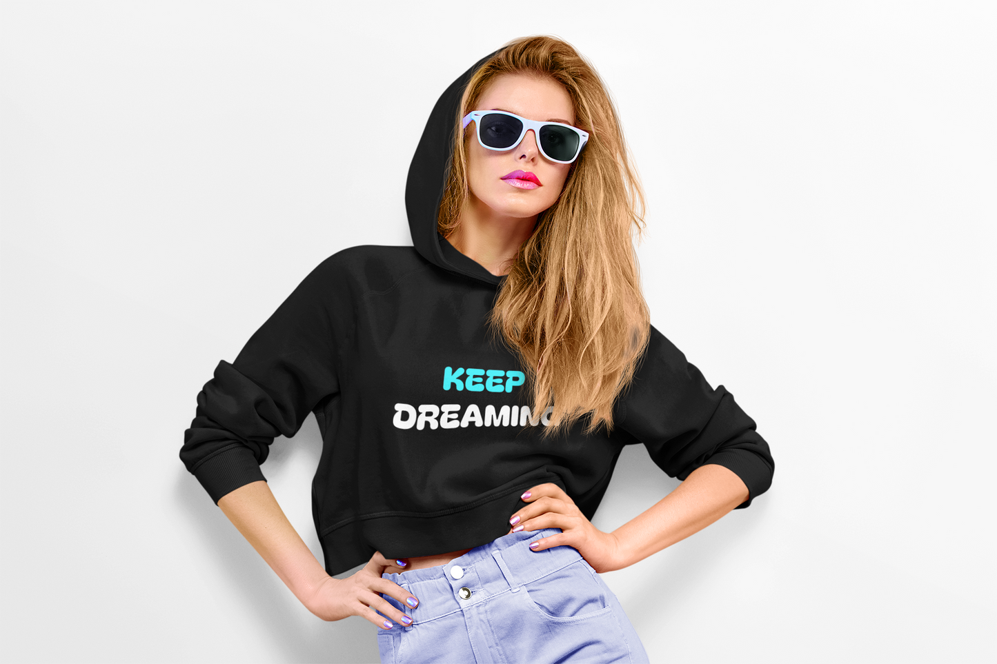 Three-Panel Fleece Hoodie