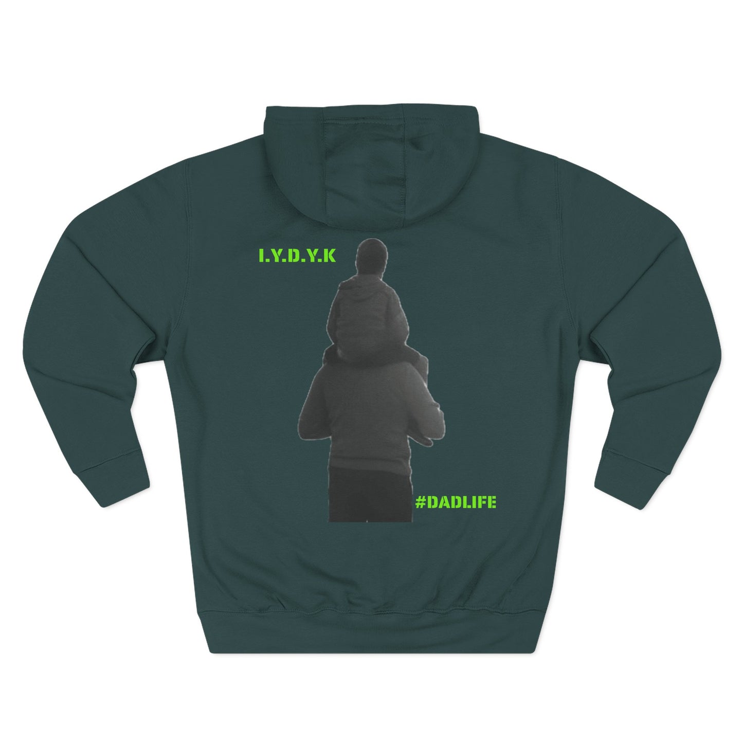 Three-Panel Fleece Hoodie
