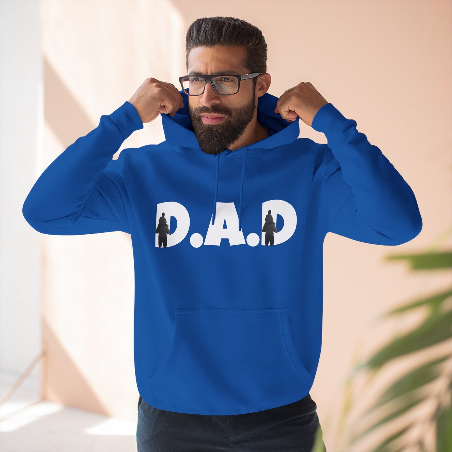 Three-Panel Fleece Hoodie