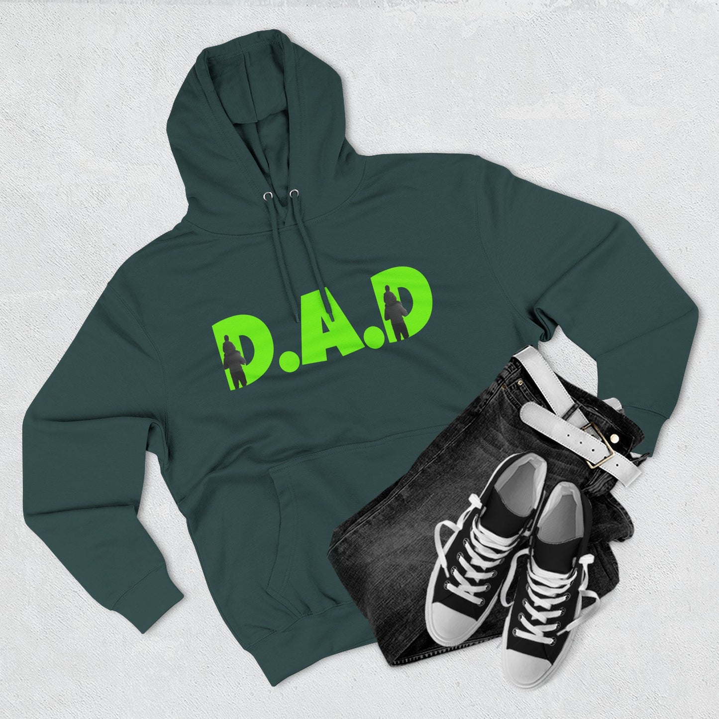 Three-Panel Fleece Hoodie